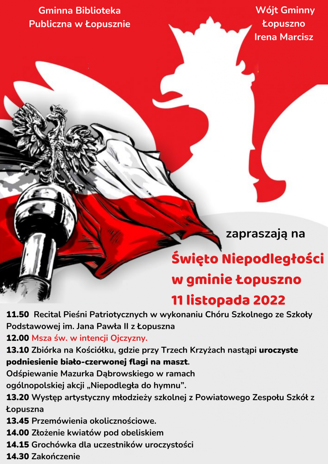 plakat obchodów w gminie Łopuszno